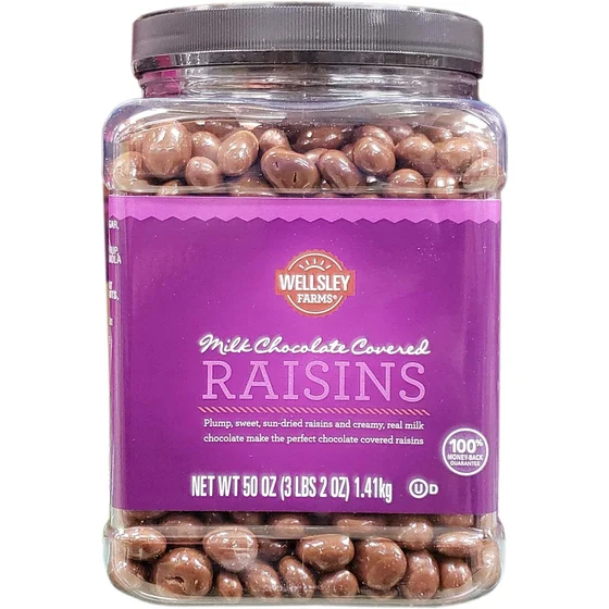 Wellsley Farms Milk Chocolate Covered Raisins