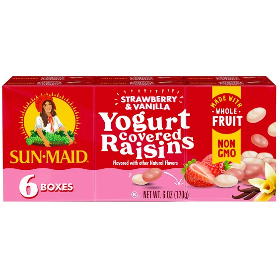 Sun-Maid Strawberry & Vanilla Yogurt Coated Raisins